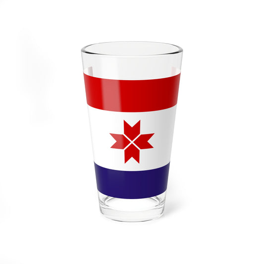 Flag of Mordovia (Russia) Pint Glass 16oz