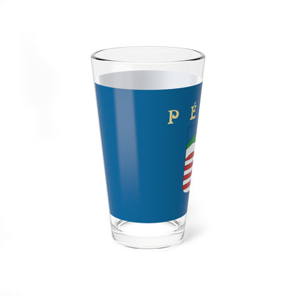 Flag of Pecel (Hungary) Pint Glass 16oz