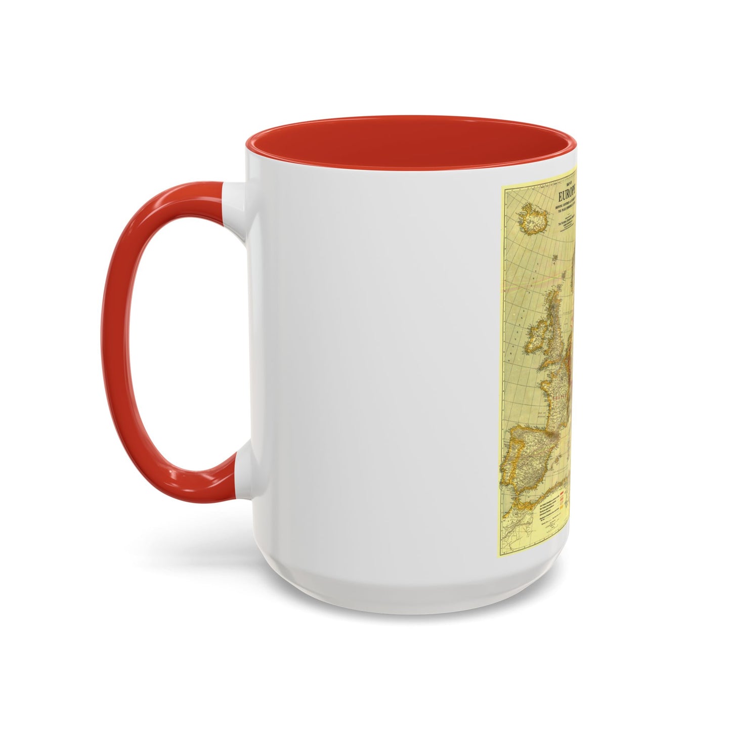 Europe, Peace Conference at Paris (1920) (Map) Accent Coffee Mug