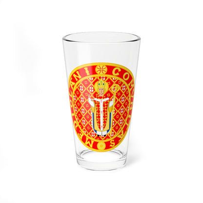 Seal of the Golden Ambrosian Republic (Italy) (Coat of Arms) Pint Glass 16oz