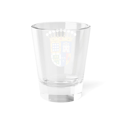 Escudo de los condes de la Puebla de Valverde (Spain) (Coat of Arms) Shot Glass 1.5oz