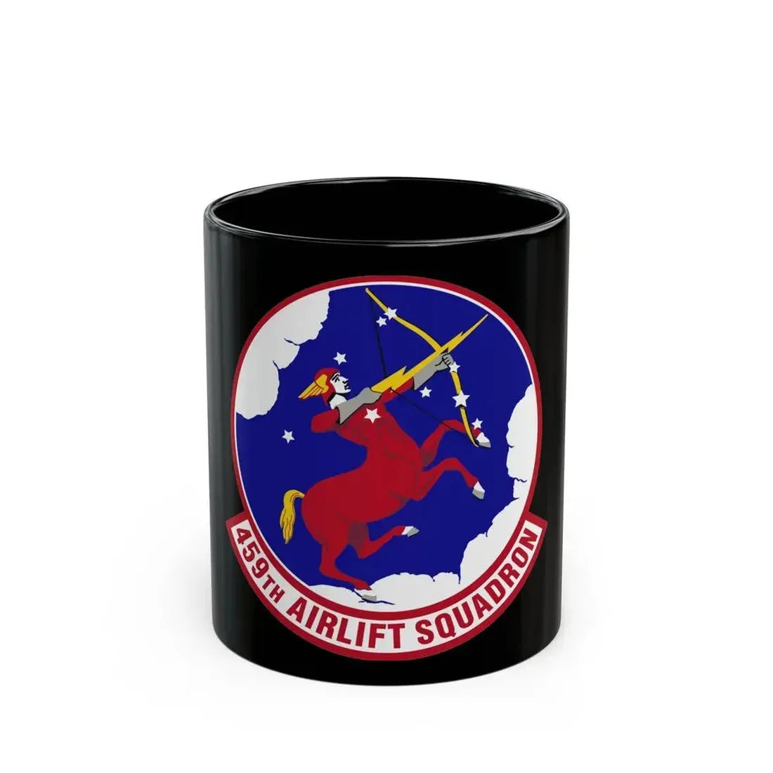 459th Airlift Squadron (U.S. Air Force) Black Coffee Mug - Go Mug Yourself