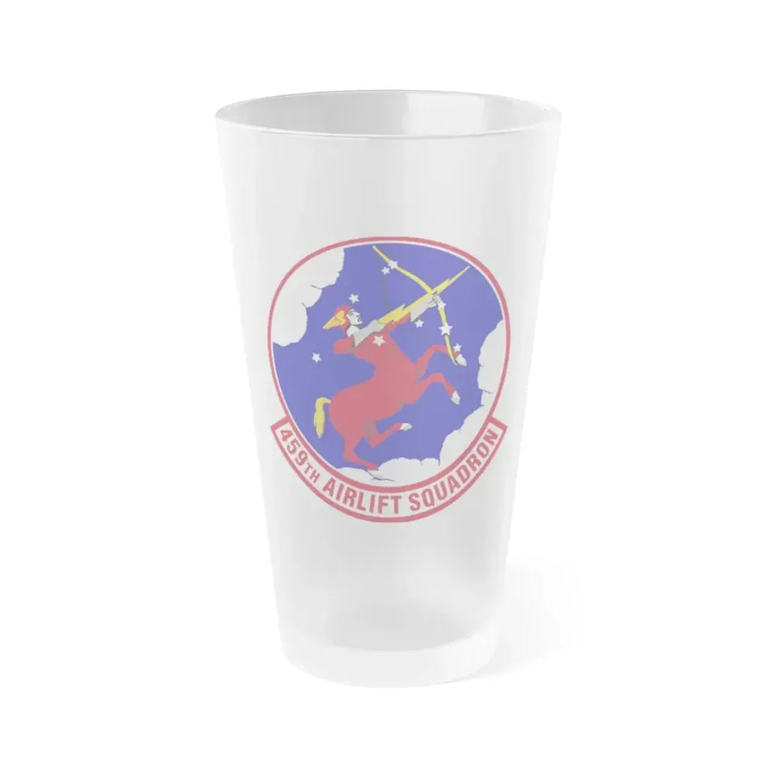 459th Airlift Squadron (U.S. Air Force) Frosted Pint Glass 16oz Default Title - Go Mug Yourself
