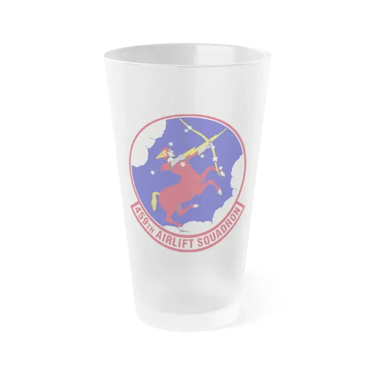 459th Airlift Squadron (U.S. Air Force) Frosted Pint Glass 16oz Default Title - Go Mug Yourself
