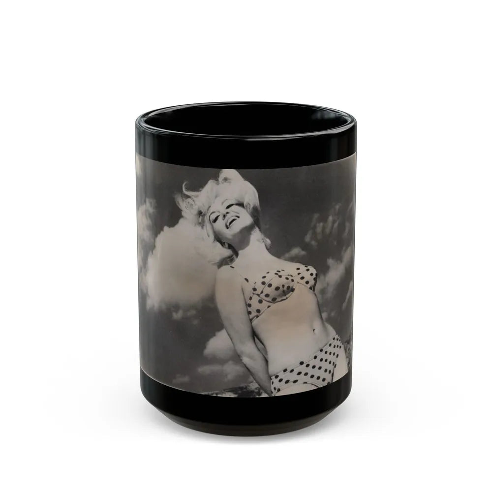 Janette Scott #66 (Vintage Female Icon) Black Coffee Mug-15oz-Go Mug Yourself