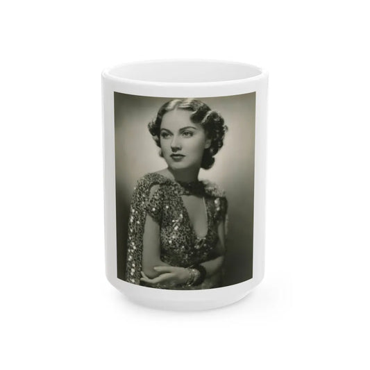 Fay Wray #178 (Vintage Female Icon) White Coffee Mug-15oz-Go Mug Yourself