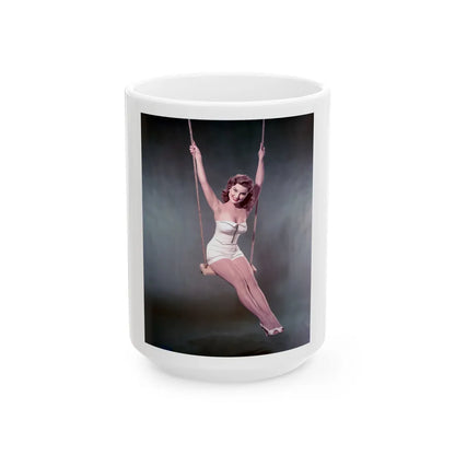 Debra Paget #21 1 (Vintage Female Icon) White Coffee Mug-15oz-Go Mug Yourself