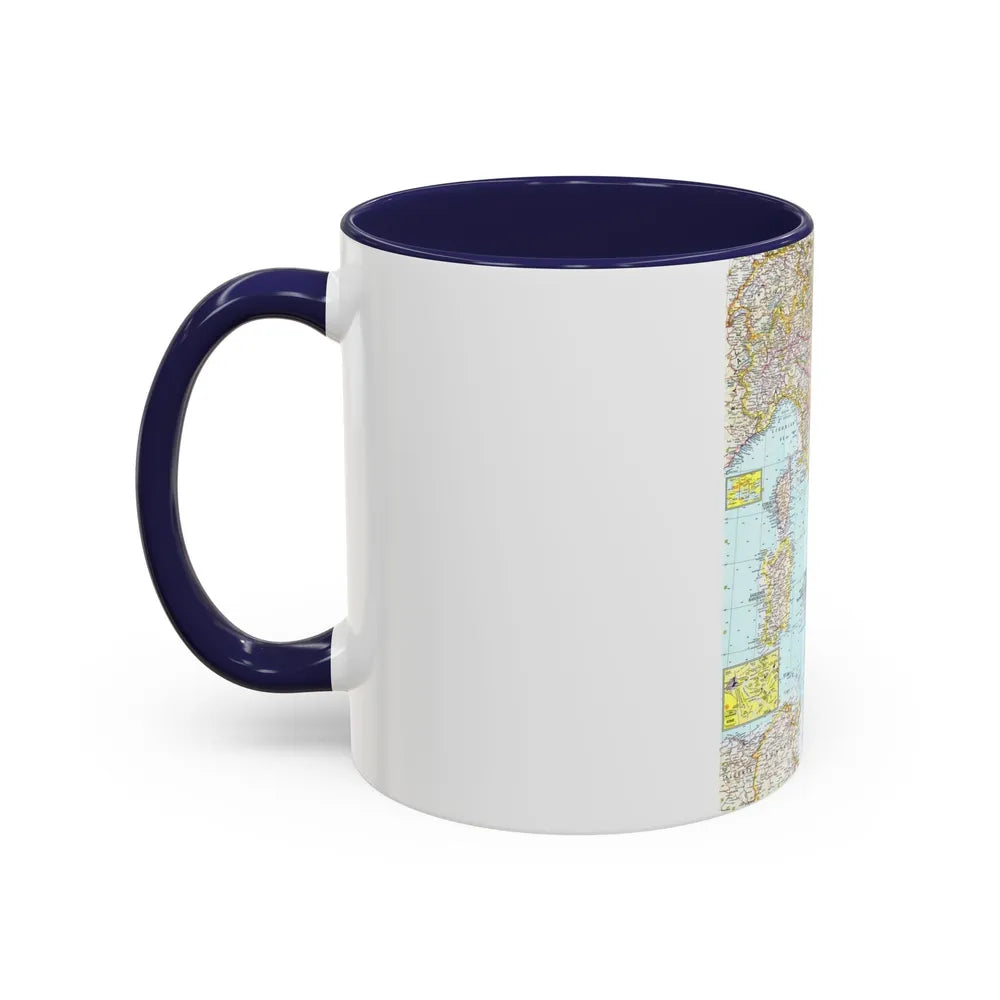 Italy (1961) (Map) Accent Coffee Mug-Go Mug Yourself