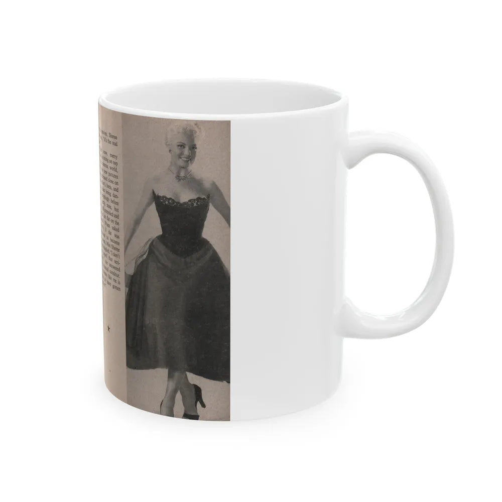 Sheree North #174 - Pages 54 & 55 from 66 PHOTOGRAPHS OF Sheree NORTH U.K. Pocket Mag. (Vintage Female Icon) White Coffee Mug-Go Mug Yourself