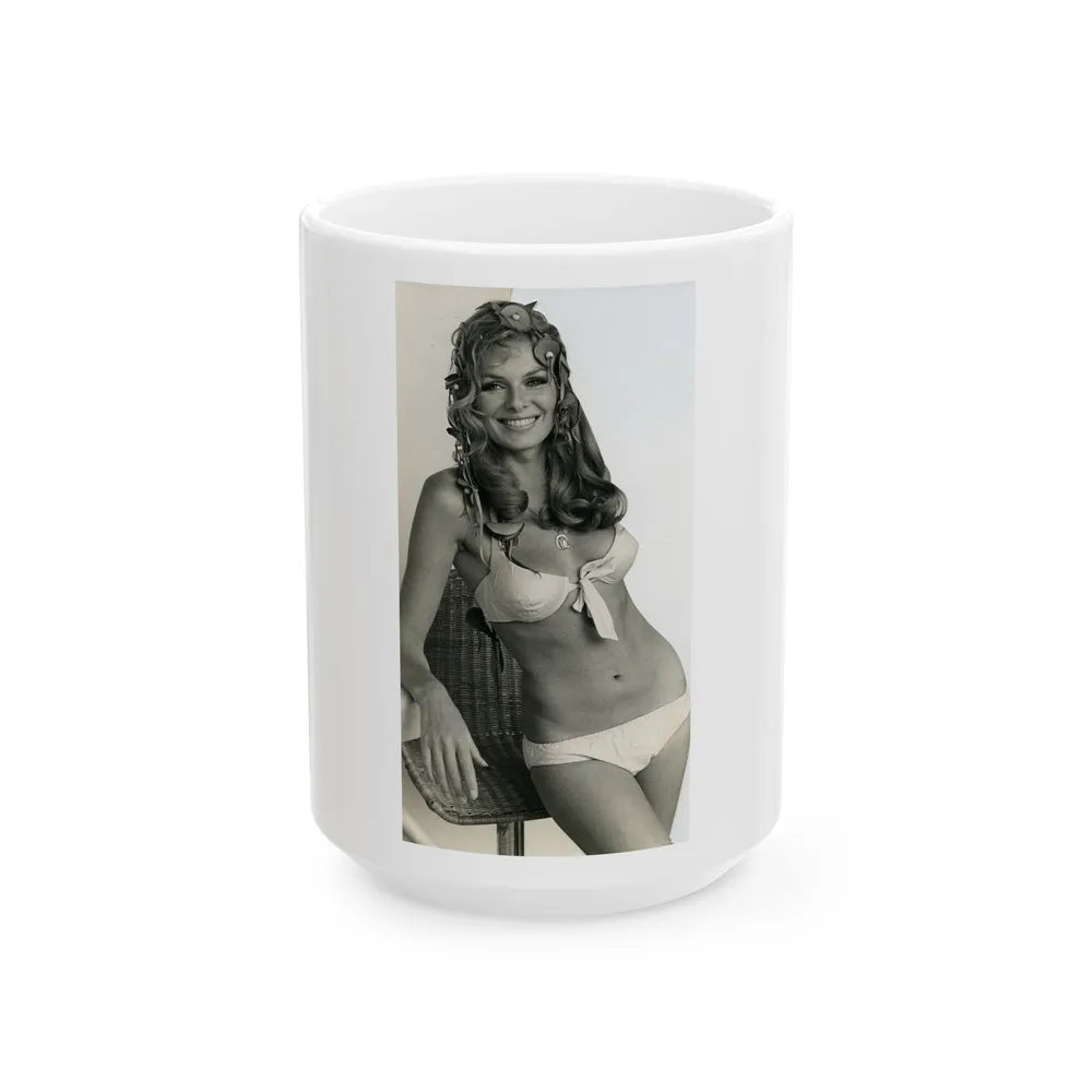 Julie Ege #112 (Vintage Female Icon) White Coffee Mug-15oz-Go Mug Yourself