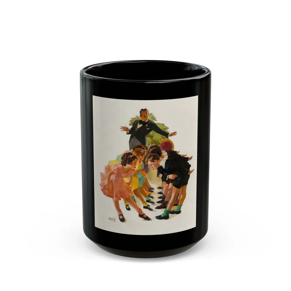 Cotillion, The Saturday Evening Post cover, May 23, 1936 - Black Coffee Mug-15oz-Go Mug Yourself