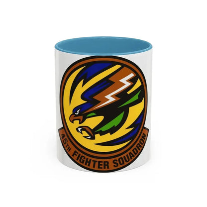45th Fighter Squadron (U.S. Air Force) Accent Coffee Mug 11oz Light Blue - Go Mug Yourself