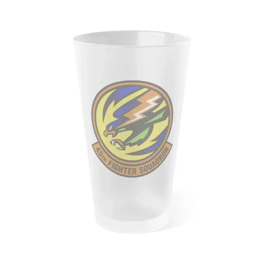 45th Fighter Squadron (U.S. Air Force) Frosted Pint Glass 16oz 16oz Frosted - Go Mug Yourself