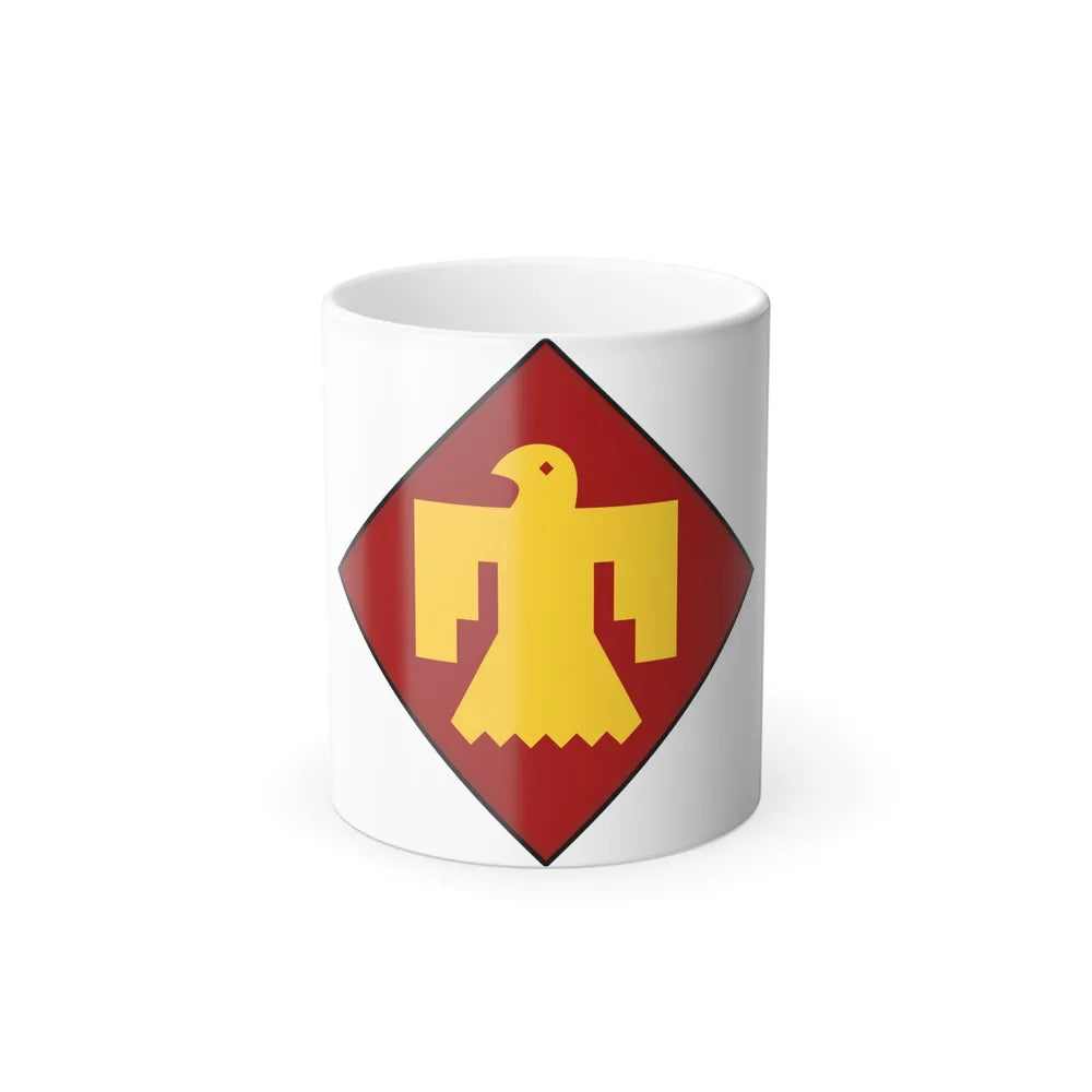 45th Infantry insignia thunderbird (U.S. Army) Color Changing Coffee Mug-11oz-Go Mug Yourself