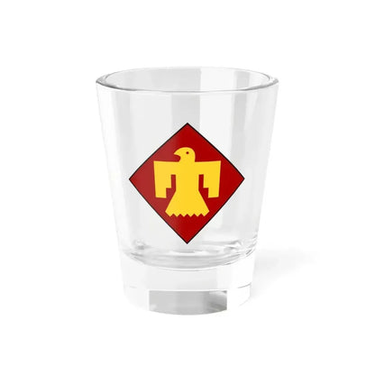 45th Infantry insignia thunderbird (U.S. Army) Shot Glass 1.5oz 1.5oz - Go Mug Yourself