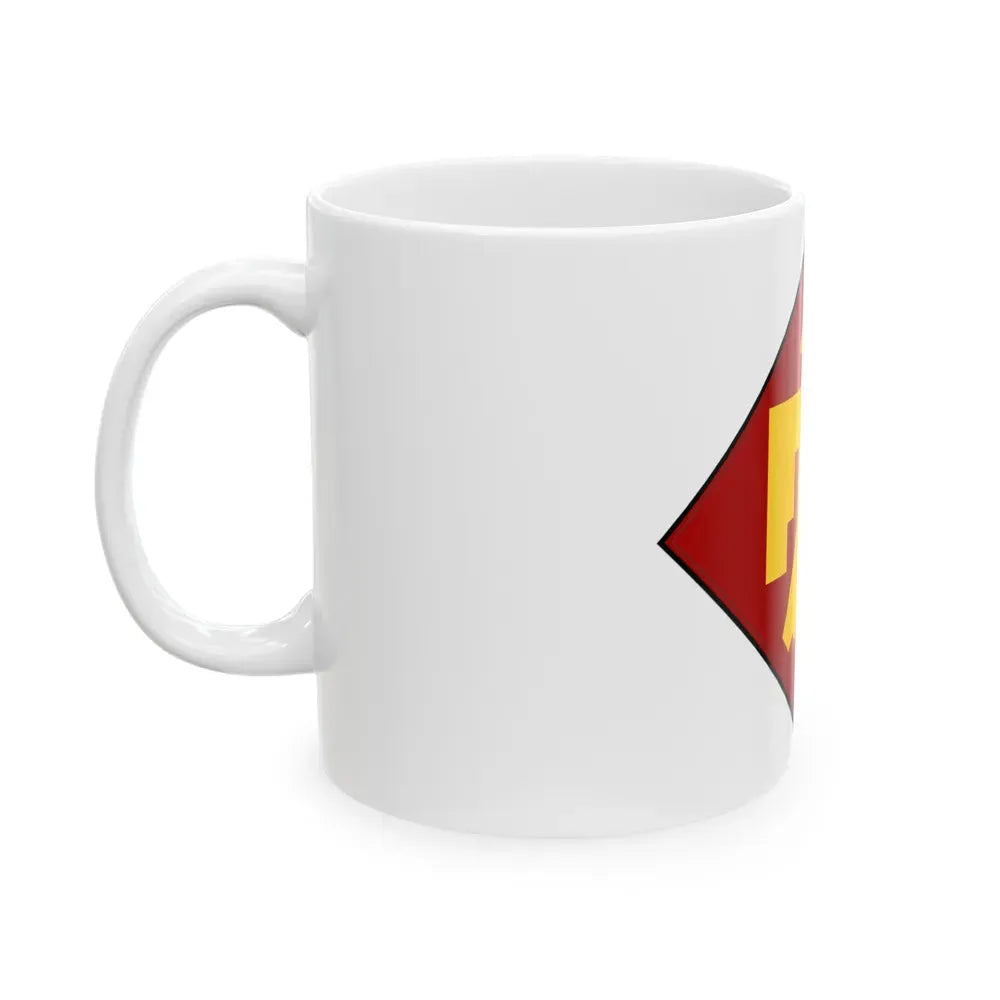 45th Infantry insignia thunderbird (U.S. Army) White Coffee Mug - Go Mug Yourself