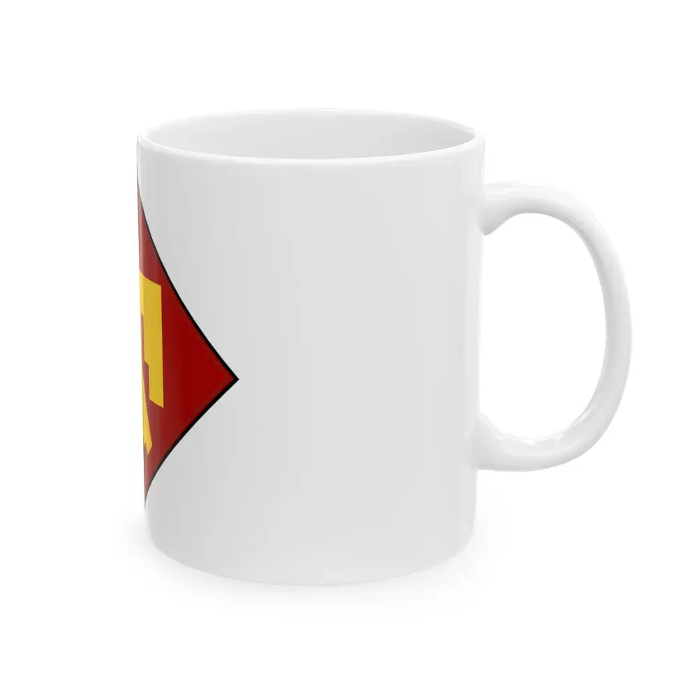 45th Infantry insignia thunderbird (U.S. Army) White Coffee Mug - Go Mug Yourself