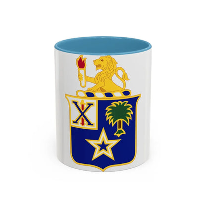 45th Infantry Regiment (U.S. Army) Accent Coffee Mug-11oz-Light Blue-Go Mug Yourself