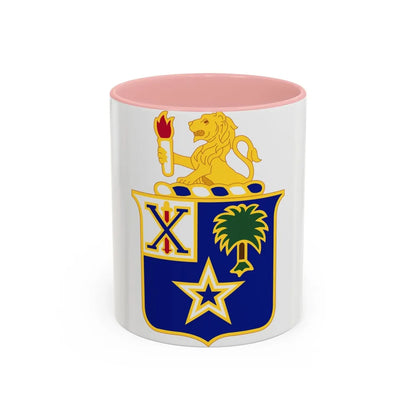 45th Infantry Regiment (U.S. Army) Accent Coffee Mug-11oz-Pink-Go Mug Yourself