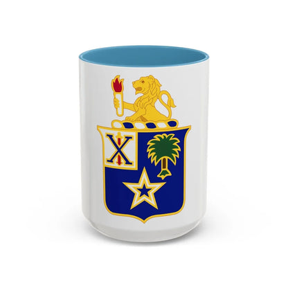 45th Infantry Regiment (U.S. Army) Accent Coffee Mug-15oz-Light Blue-Go Mug Yourself