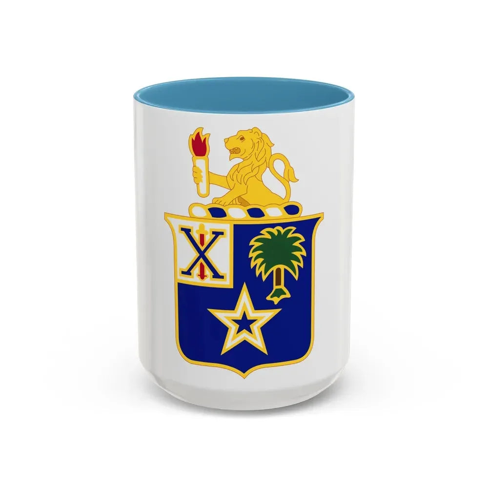 45th Infantry Regiment (U.S. Army) Accent Coffee Mug 15oz Light Blue - Go Mug Yourself