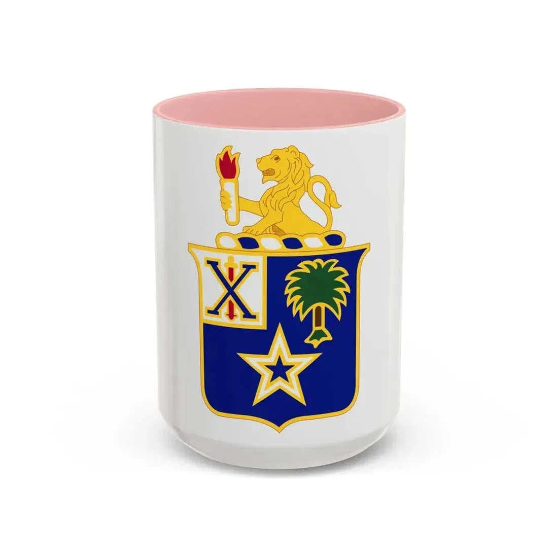 45th Infantry Regiment (U.S. Army) Accent Coffee Mug 15oz Pink - Go Mug Yourself