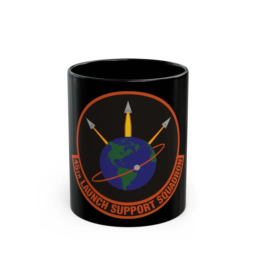 45th Launch Support Squadron (U.S. Air Force) Black Coffee Mug-11oz-Go Mug Yourself