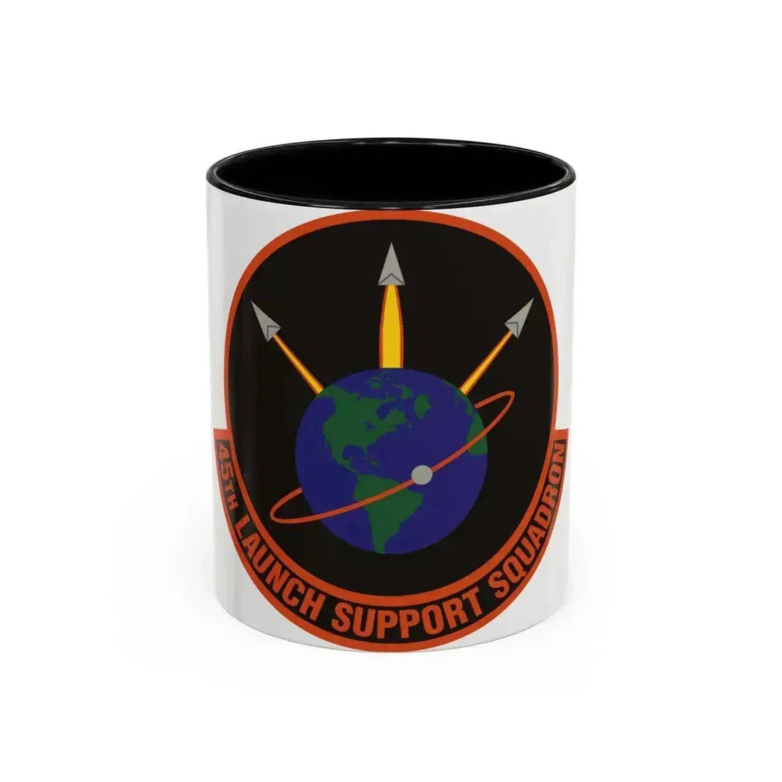 45th Launch Support Squadron (U.S. Air Force) Accent Coffee Mug 11oz Black - Go Mug Yourself
