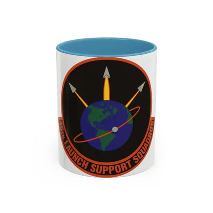 45th Launch Support Squadron (U.S. Air Force) Accent Coffee Mug 11oz Light Blue - Go Mug Yourself