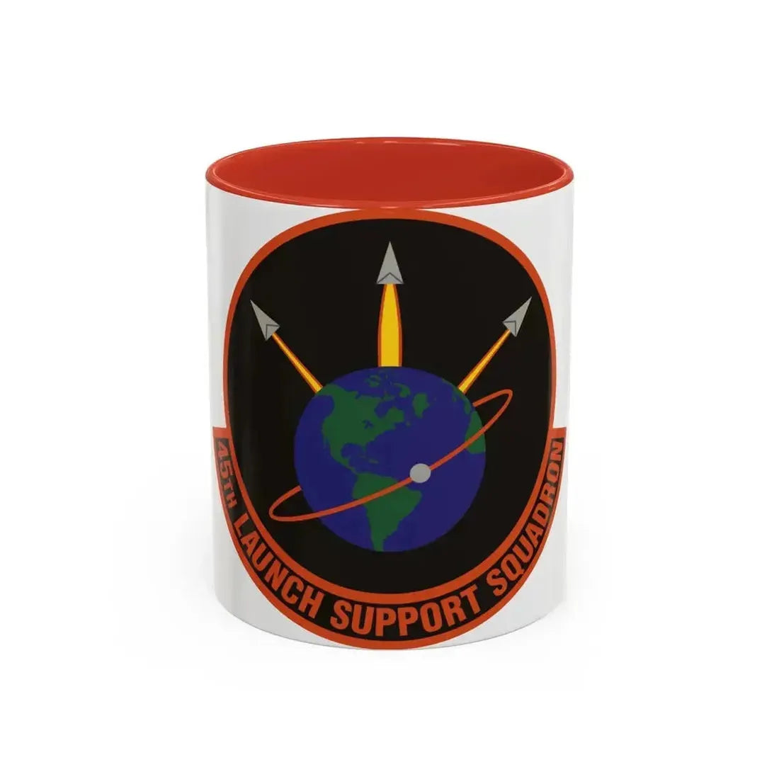45th Launch Support Squadron (U.S. Air Force) Accent Coffee Mug 11oz Red - Go Mug Yourself