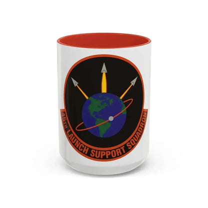 45th Launch Support Squadron (U.S. Air Force) Accent Coffee Mug 15oz Red - Go Mug Yourself