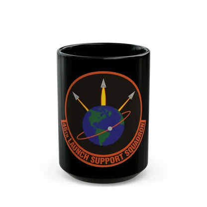 45th Launch Support Squadron (U.S. Air Force) Black Coffee Mug 15oz - Go Mug Yourself