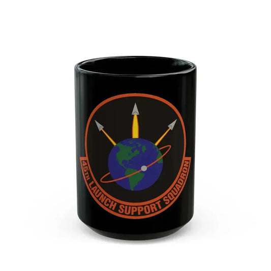45th Launch Support Squadron (U.S. Air Force) Black Coffee Mug 15oz - Go Mug Yourself
