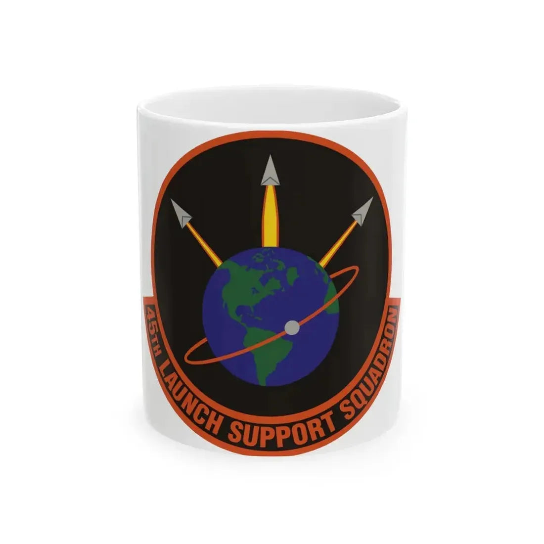 45th Launch Support Squadron (U.S. Air Force) White Coffee Mug 11oz - Go Mug Yourself