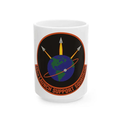 45th Launch Support Squadron (U.S. Air Force) White Coffee Mug 15oz - Go Mug Yourself