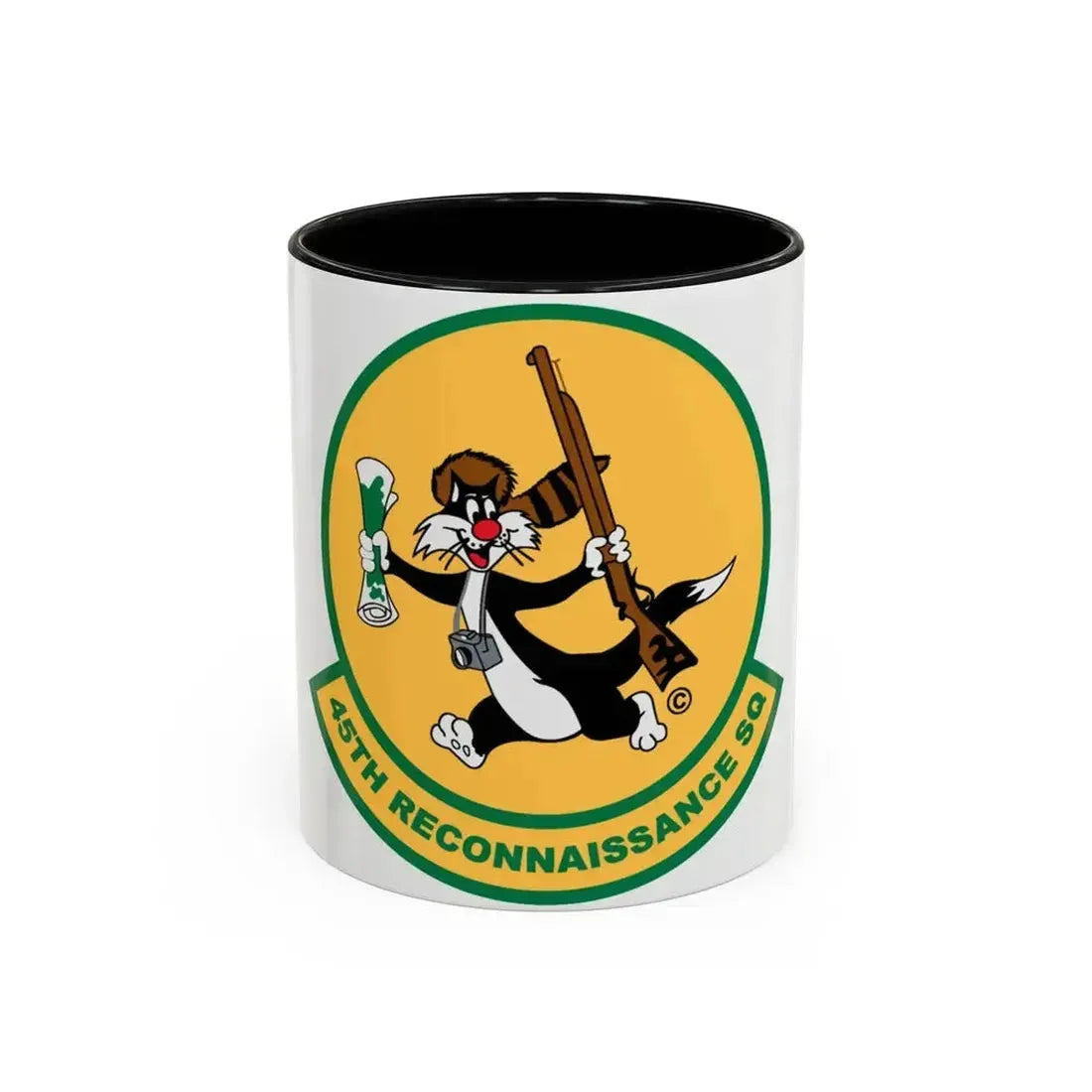 45th Reconnaissance SQ (U.S. Air Force) Accent Coffee Mug 11oz Black - Go Mug Yourself