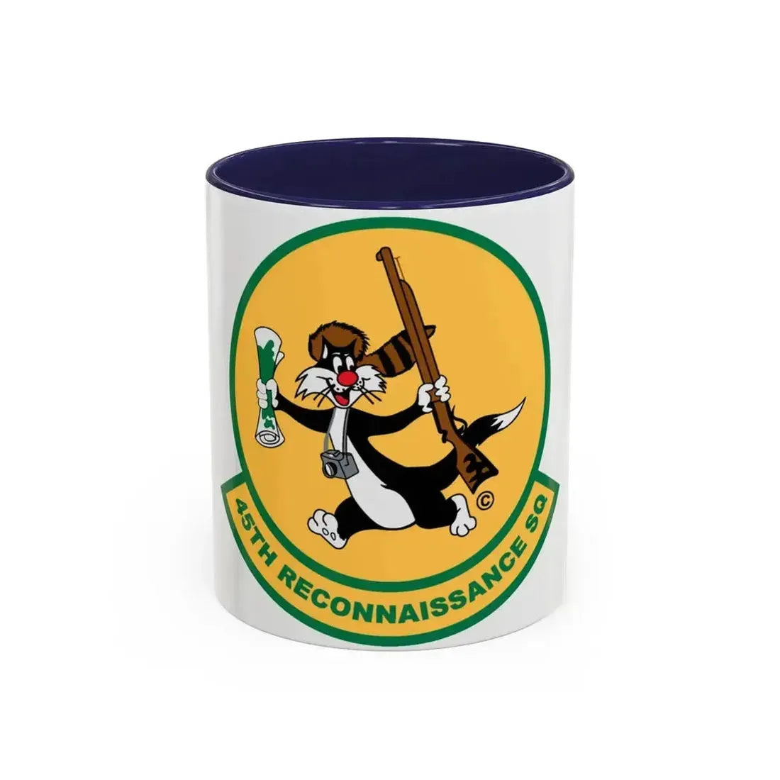 45th Reconnaissance SQ (U.S. Air Force) Accent Coffee Mug 11oz Navy - Go Mug Yourself