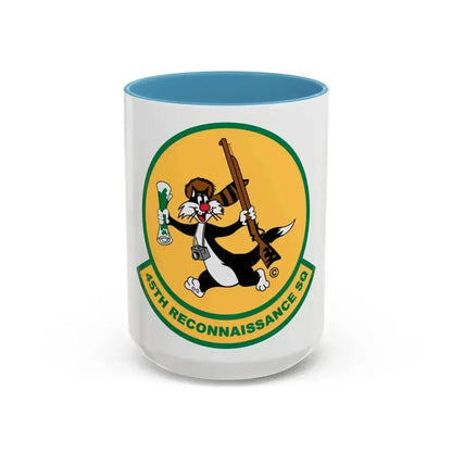 45th Reconnaissance SQ (U.S. Air Force) Accent Coffee Mug 15oz Light Blue - Go Mug Yourself