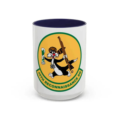 45th Reconnaissance SQ (U.S. Air Force) Accent Coffee Mug 15oz Navy - Go Mug Yourself