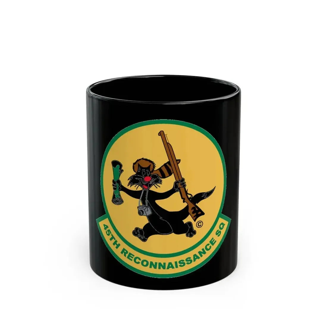 45th Reconnaissance SQ (U.S. Air Force) Black Coffee Mug 11oz - Go Mug Yourself