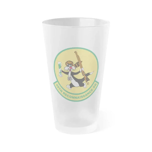 45th Reconnaissance SQ (U.S. Air Force) Frosted Pint Glass 16oz 16oz Frosted - Go Mug Yourself