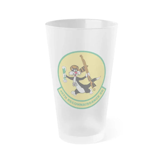 45th Reconnaissance SQ (U.S. Air Force) Frosted Pint Glass 16oz 16oz Frosted - Go Mug Yourself