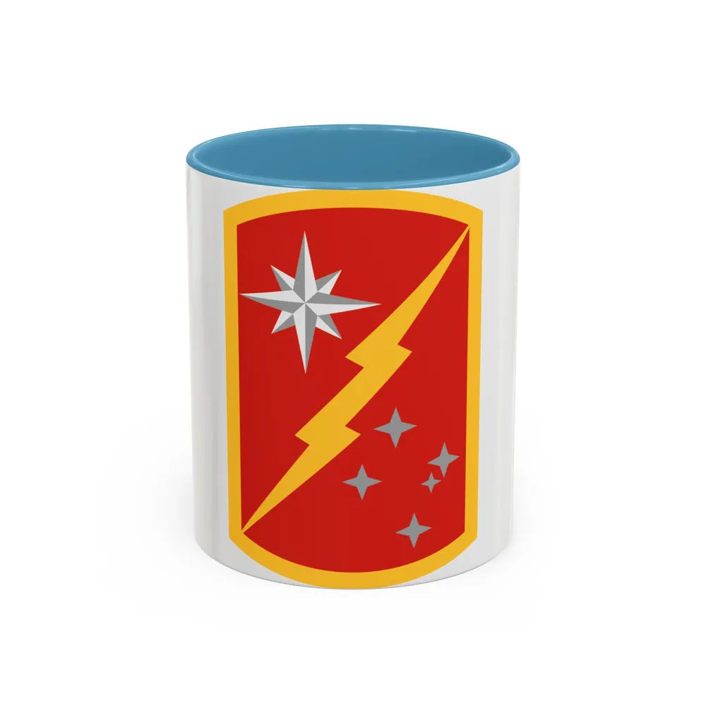 45th Sustainment Brigade (U.S. Army) Accent Coffee Mug-11oz-Light Blue-Go Mug Yourself