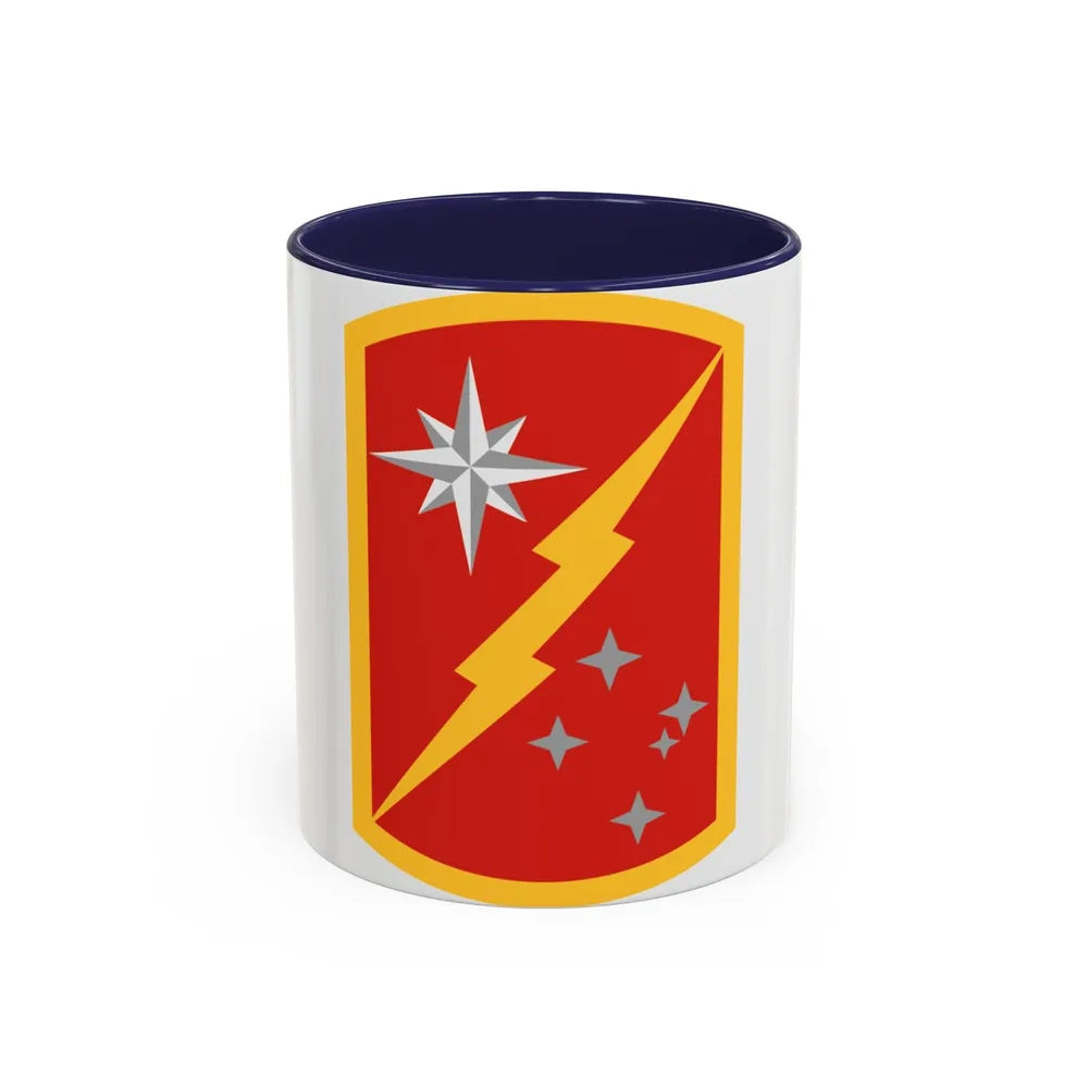 45th Sustainment Brigade (U.S. Army) Accent Coffee Mug-11oz-Navy-Go Mug Yourself