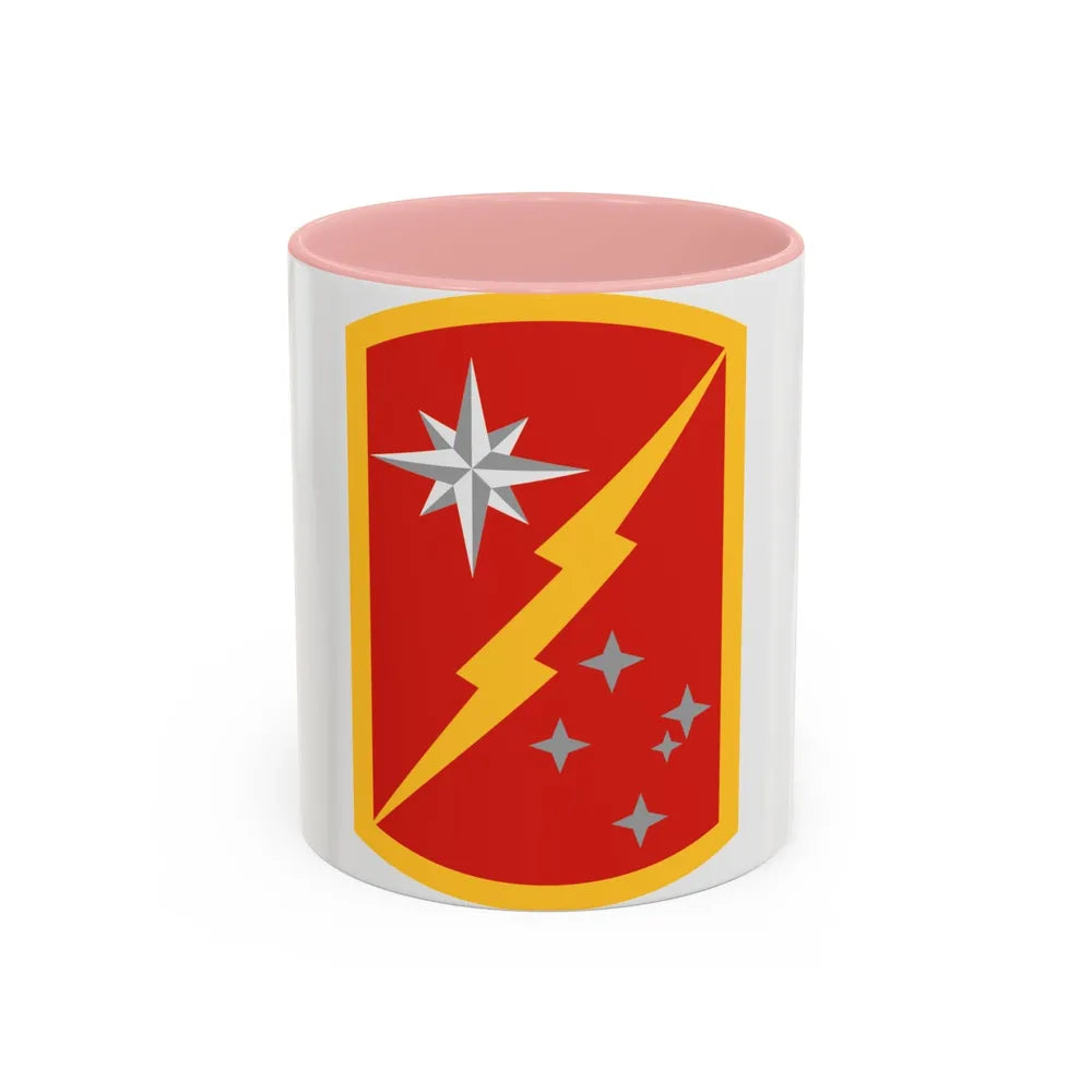 45th Sustainment Brigade (U.S. Army) Accent Coffee Mug-11oz-Pink-Go Mug Yourself