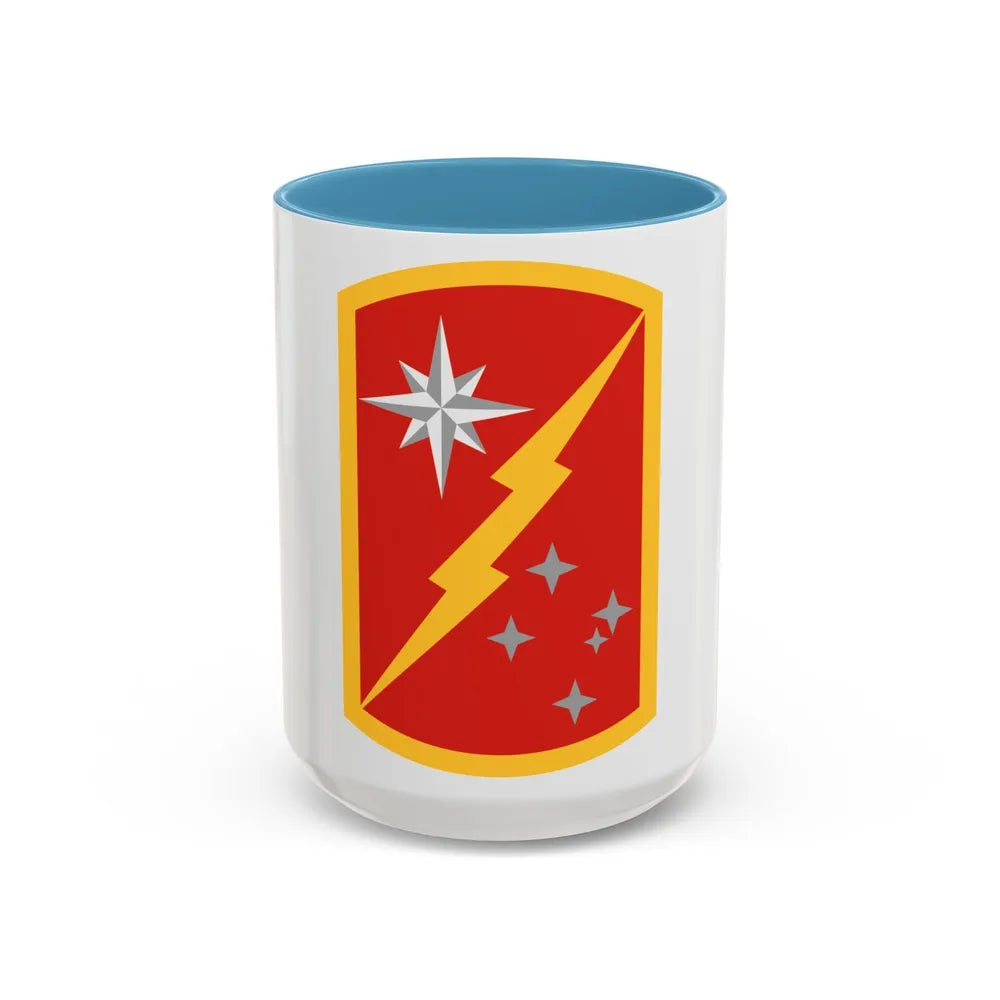 45th Sustainment Brigade (U.S. Army) Accent Coffee Mug-15oz-Light Blue-Go Mug Yourself