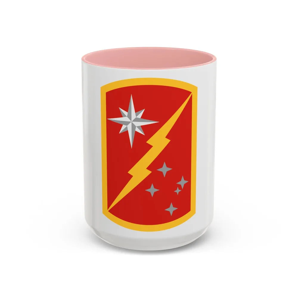 45th Sustainment Brigade (U.S. Army) Accent Coffee Mug-15oz-Pink-Go Mug Yourself