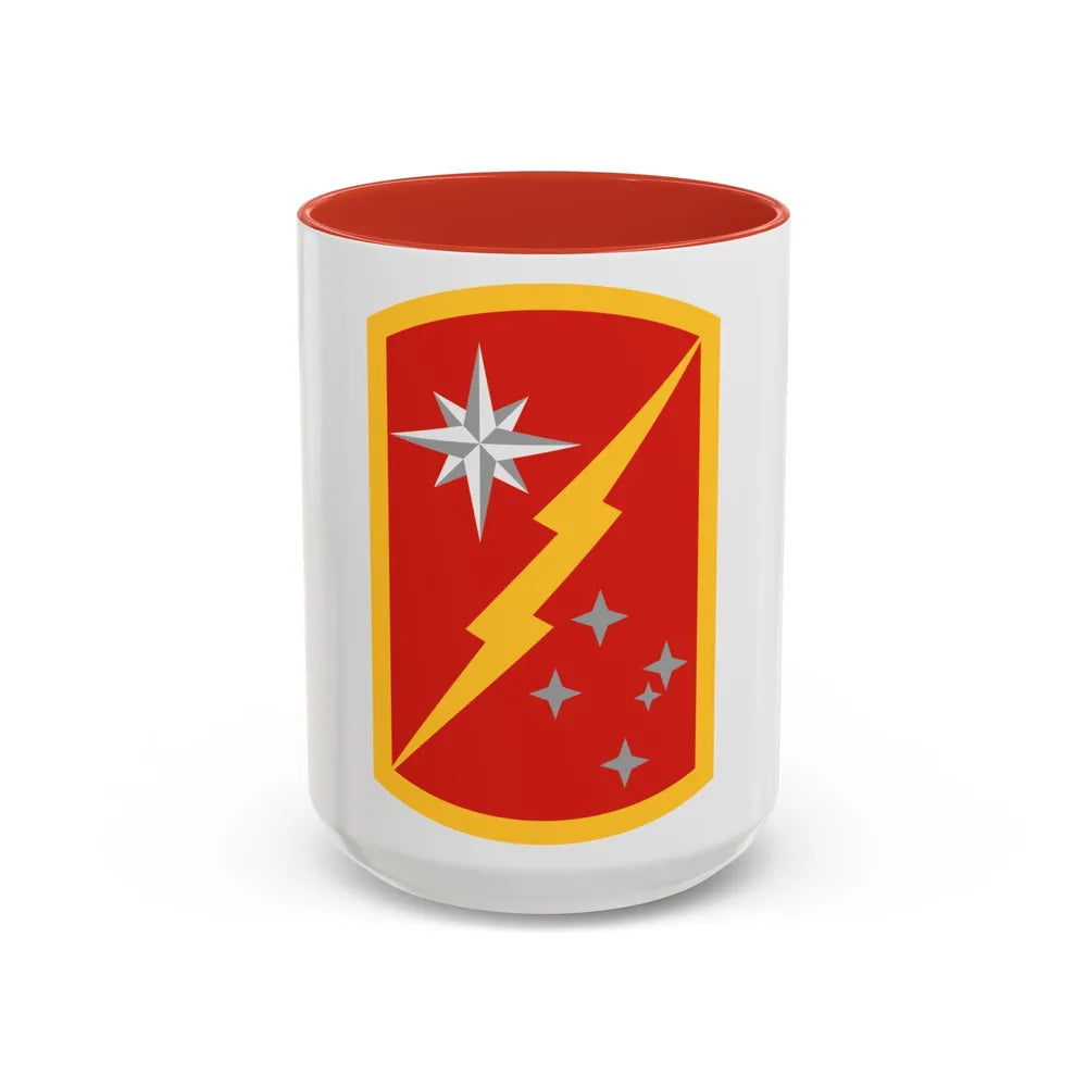 45th Sustainment Brigade (U.S. Army) Accent Coffee Mug-15oz-Red-Go Mug Yourself