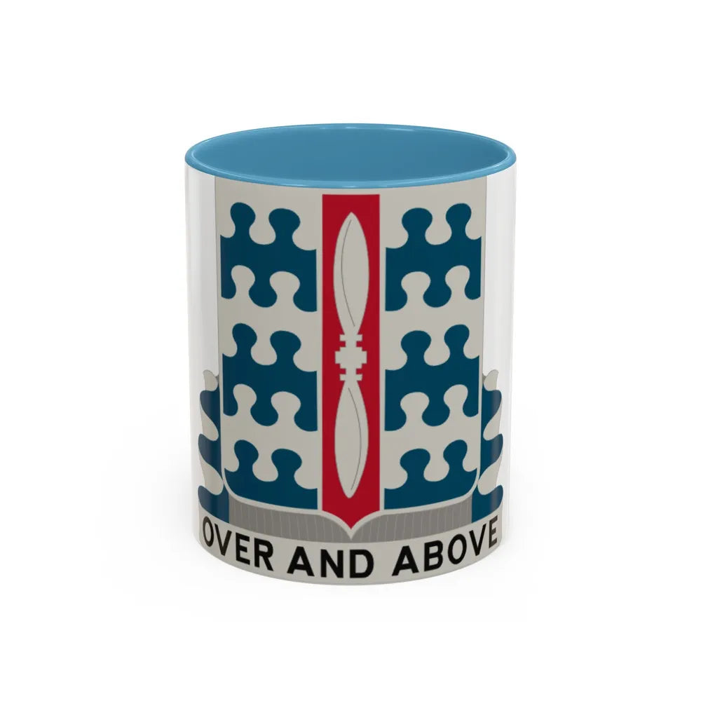 46 Aviation Battalion (U.S. Army) Accent Coffee Mug-11oz-Light Blue-Go Mug Yourself