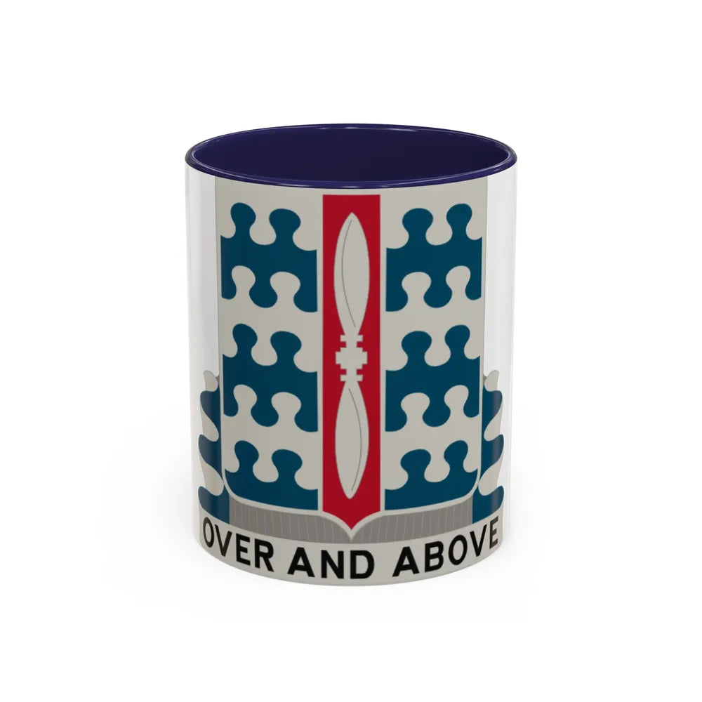 46 Aviation Battalion (U.S. Army) Accent Coffee Mug-11oz-Navy-Go Mug Yourself